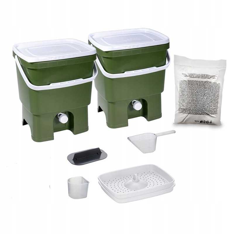 Bokashi organko kompostavimo konteinerių rinkinys