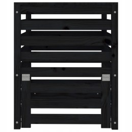 Juodas komposteris 63 5x63 5x77 5 cm medžio masyvo