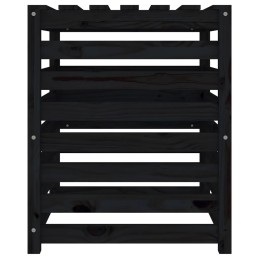 Juodas komposteris 63 5x63 5x77 5 cm medžio masyvo