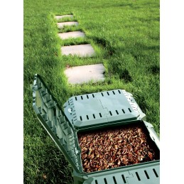 Prosperplast komposteris 1600l juodas 261x83x72cm