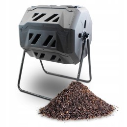 Prosperplast 2 kamerų juodas komposteris