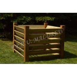 Medinis komposteris su dangteliu 125 125 80 1200 l