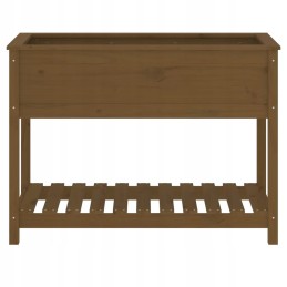 Vidaxl Planter with Shelf Honey Brown 111.5x54x81 cm Pinewood