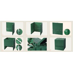 Eco-king sodo komposteris 600l, juodas, didelis, ilgaamžis