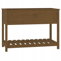 Vidaxl Planter with Shelf Honey Brown 111 5x54x81 cm Pinewood