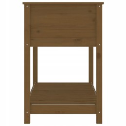Vidaxl Planter with Shelf Honey Brown 111 5x54x81 cm Pinewood