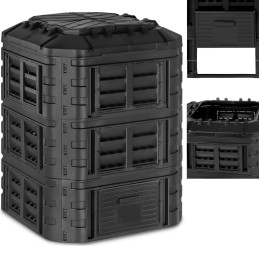 Modulinis komposteris sodui organinėms atliekoms 93 x 93 x 110 cm 860l