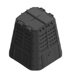Plastikinis sodo komposteris, juodas, 480 l