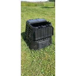 Plastikinis sodo komposteris, juodas, 480 l