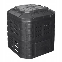 Plastikinis sodo komposteris 600 l, juodas
