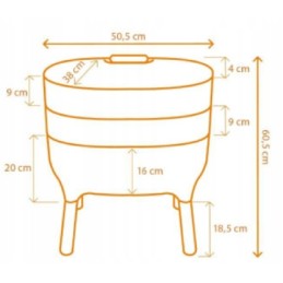 Ekologiškas komposteris virtuvės balkonui