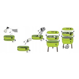 Ekologiškas komposteris virtuvės balkonui