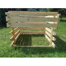 Medinis komposteris 1000 litrų sėmenų lako