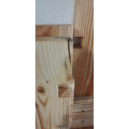 Medinis komposteris 1000 litrų sėmenų lako