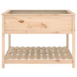 Flowerpot with shelf 1115x1115x81cm pine wood