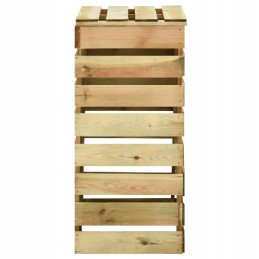 Vidaxl lentjuosčių komposteriai 2 vnt 80x50x100cm impregnuota pušis