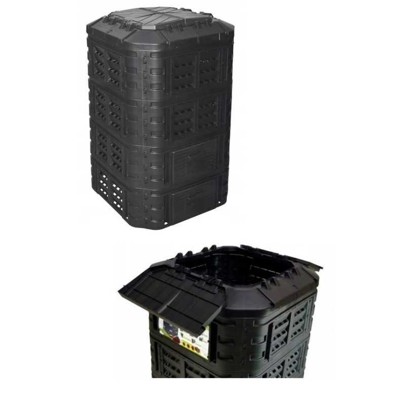 Eko sodo komposteris 1120l, paimamas iš apačios