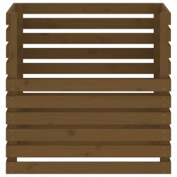 Komposteris, medaus rudas, 80x80x78 cm, pušies masyvo