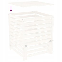 Medinis komposteris 82,5x82,5x99,5 cm, baltas