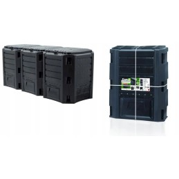 Sodo komposteris ecobat segmentuotas modulis compogreen 1200l juodas