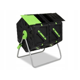 Dvigubas 2x70l sodo taškinis rotacinis komposteris