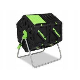 Dvigubas 2x70l sodo taškinis rotacinis komposteris