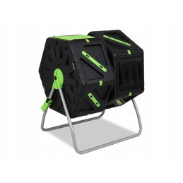 Dvigubas 2x70l sodo taškinis rotacinis komposteris