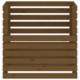 Komposteris, medaus rudas, 80x80x78 cm, pušies masyvo