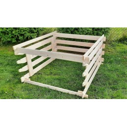 Sodo komposteris 750l, vidaron spalvos lapai