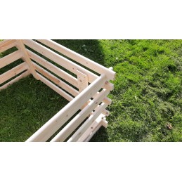 Sodo komposteris 750l, vidaron spalvos lapai