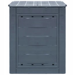 Vidaxl sodo komposteriai 2 vnt pilki 60x60x73 cm 520 l