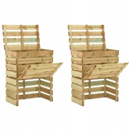 Medinis sodo komposteris 80x50x100 cm, žalias