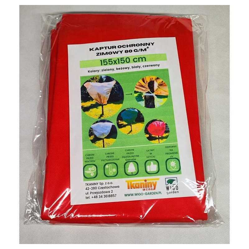 Žieminis apsauginis gaubtas agro-bag raudonas 155x150cm 1 vnt