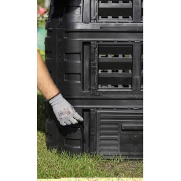 1000l komposteris + IES40 šaligatvio grotelės, 1kg komposteris, kastuvas.