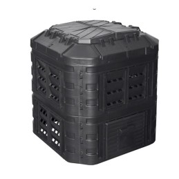 Plastikinis sodo komposteris 600 l, juodas