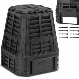 Sodo komposteris bioorganinėms atliekoms 93 x 93 x 113 cm 740 l