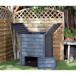 Premium termo-medinis sodo komposteris 600l