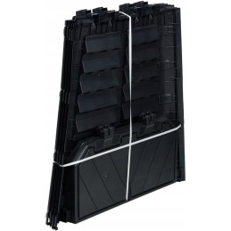 Sodo komposteris 1000l, juodas, vienos kameros