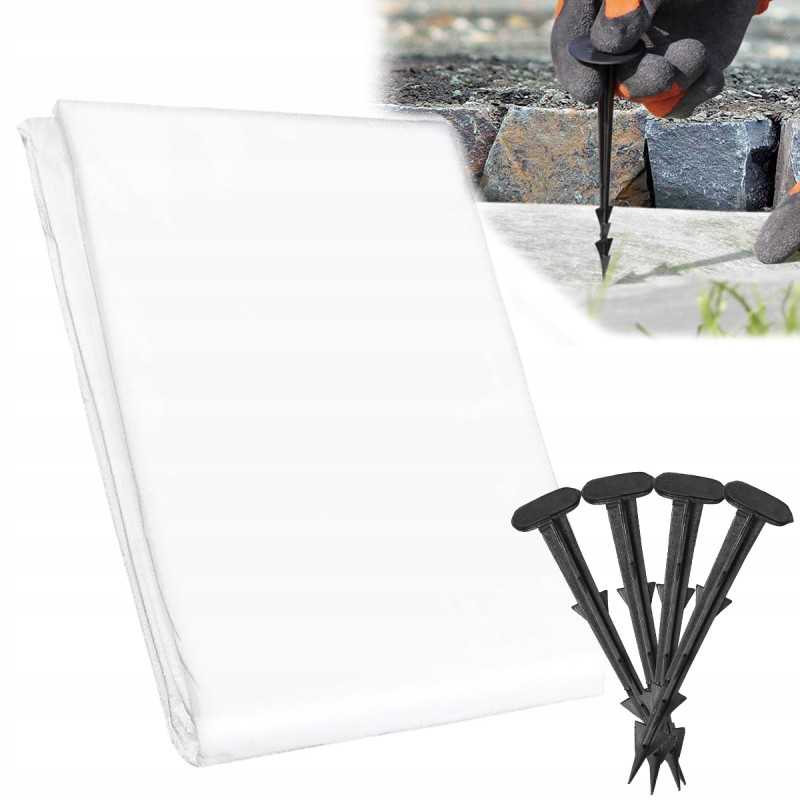 Agrotekstilė, agrotekstilė, tvirtas UV kilimėlis + kaiščiai