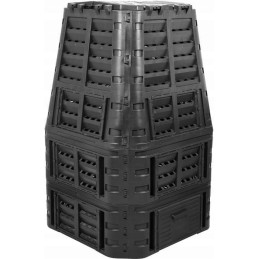 Sodo komposteris 1000l, juodas, vienos kameros