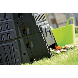 Biocompo vienos kameros komposteris, 900 l, miško žalias