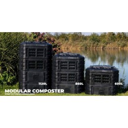 Modulinis komposteris, ištisus metus šalčiui atsparus komposteris, 860l