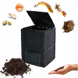 Didelis, tvirtas sodo komposteris 300 litrų komposto