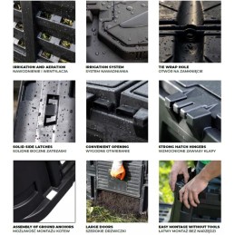 Modulinis komposteris, ištisus metus šalčiui atsparus komposteris, 860l