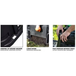 Modulinis komposteris, ištisus metus veikiantis ekologiškas kompostavimo įrenginys