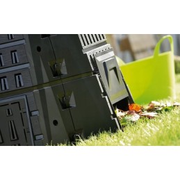 Biokomposteris 900 l, miško žalias