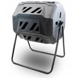 Prosperplast 2 kamerų juodas komposteris