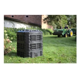 Plastikinis sodo komposteris 600 l, juodas