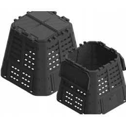 Plastikinis sodo komposteris, juodas, 480 l