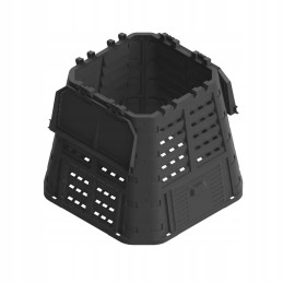 Plastikinis sodo komposteris, juodas, 480 l